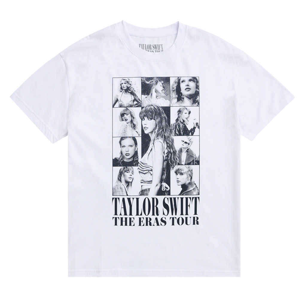 NEW Taylor Swift THE ERAS TOUR White Short Sleeve T-Shirt sz XL Official Tee